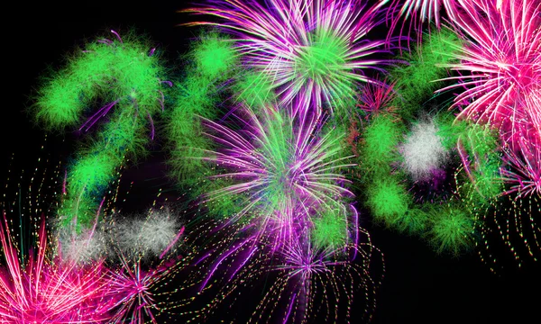 Nouvel An veille fond - 2016 feux d'artifice — Photo