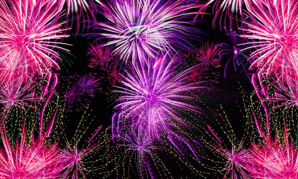 Fireworks celebration background — Stock Photo, Image