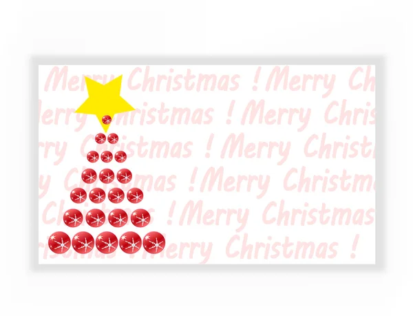 Cartão de felicitações de Natal. Letras de Feliz Natal , — Fotografia de Stock