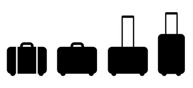 Set of suitcase icon clipart