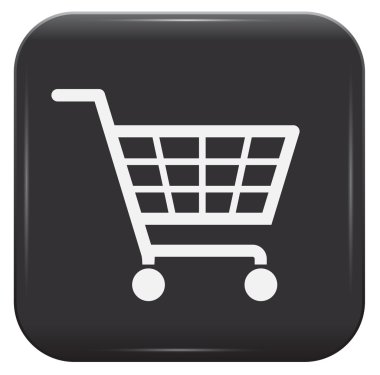 Siyah Beyaz alışveriş sepeti