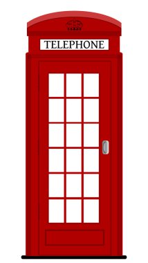 Londra telefon kulübesi, vektör çizim