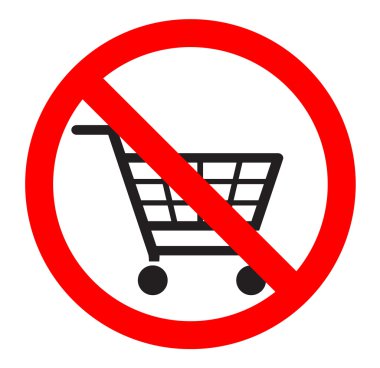 alışveriş sepetlerini simge, işareti