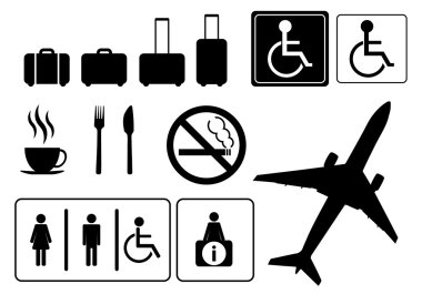 eps.10 vektör, simgeler, seyahat