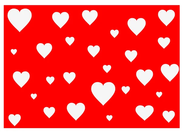 Corazón rojo vector de fondo — Vector de stock