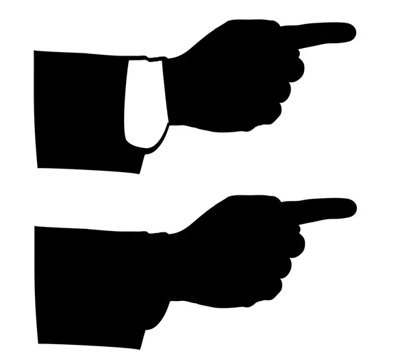 Fekete hands.icons üzletember, vektoros eps10. — Stock Vector
