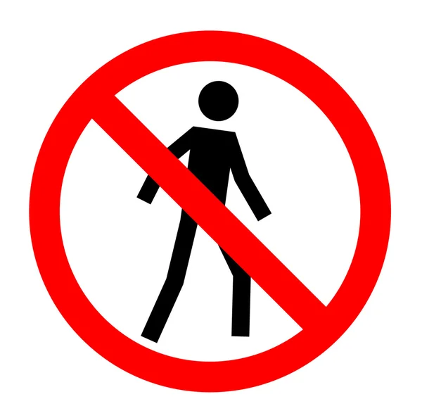 Не допускается, Знак "Вход запрещен", вектор, eps10 . — стоковый вектор