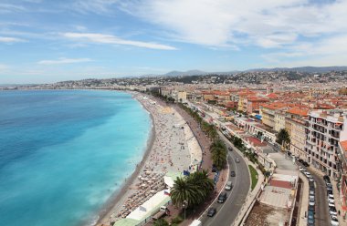 lüks resort ve bay cote d'azur Fransa görünümü