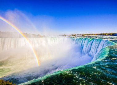 Niagara Falls ve gökkuşağı