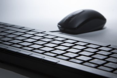 bilgisayar klavye fare ile görünümünü portre 