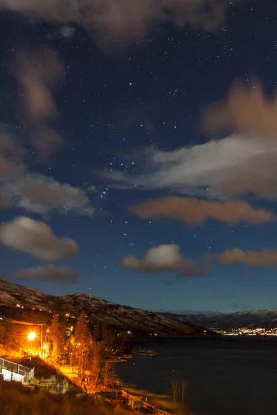 Ciel nocturne bleu — Photo