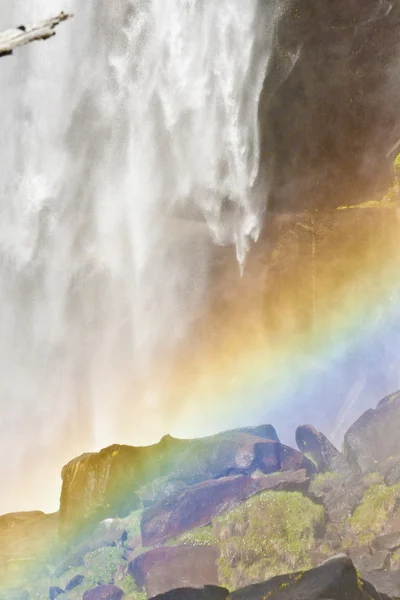 Regenbogen Statt Wasserfall Stockbild