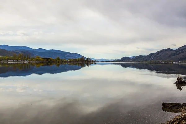 Osoyoos Veduta Del Canada Confine Usa — Foto Stock