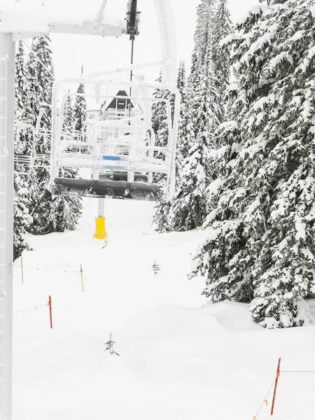 Ski Resort Tereny Pokryte Śniegiem — Zdjęcie stockowe