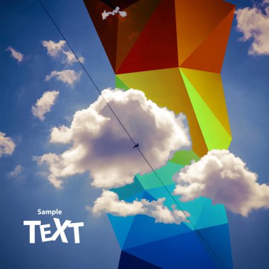 Mavi gökyüzü arkaplanı