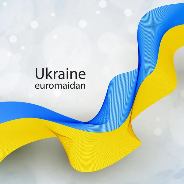 Український прапор стрічки — стоковий вектор
