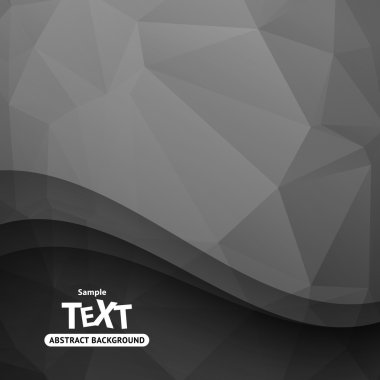 Arka plan dalga ve üçgen çokgenler ile