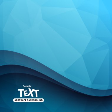 Arka plan dalga ve üçgen çokgenler ile