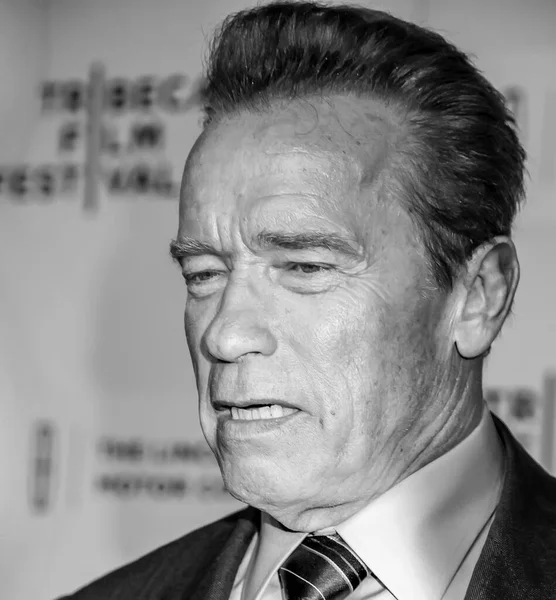 New York Sua Aprilie 2015 Actorul Arnold Schwarzenegger Participă Premiera Imagini stoc fără drepturi de autor