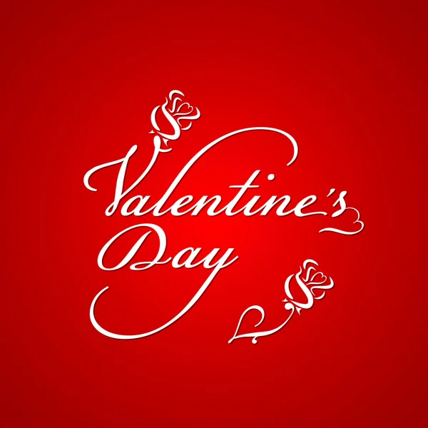 Valentines day lettering — Stock Vector