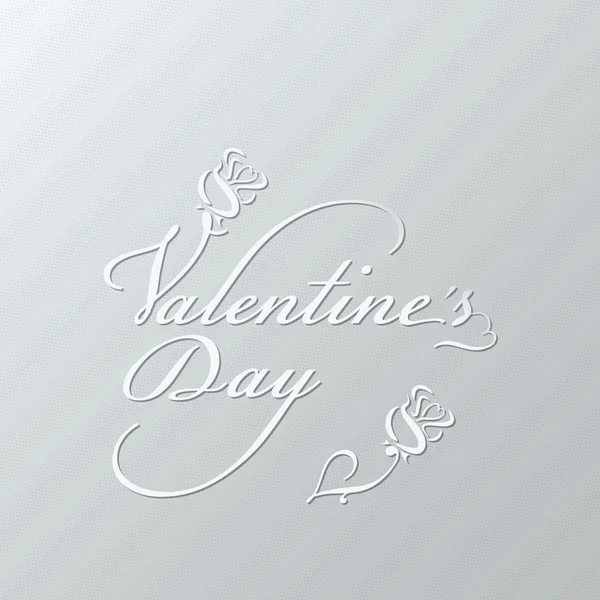 Valentines day lettering — Stock Vector