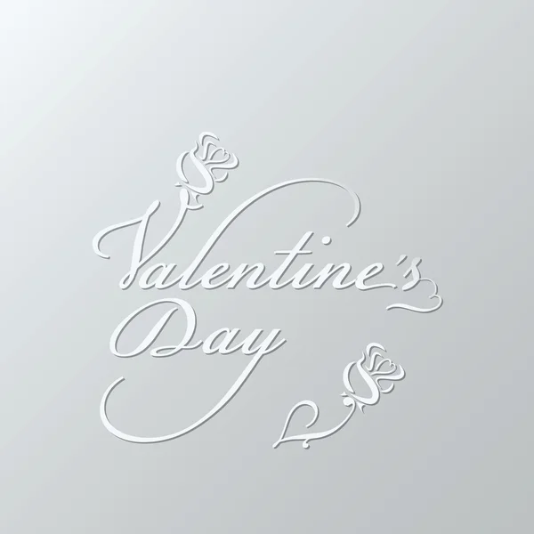 Valentines day lettering — Stock Vector