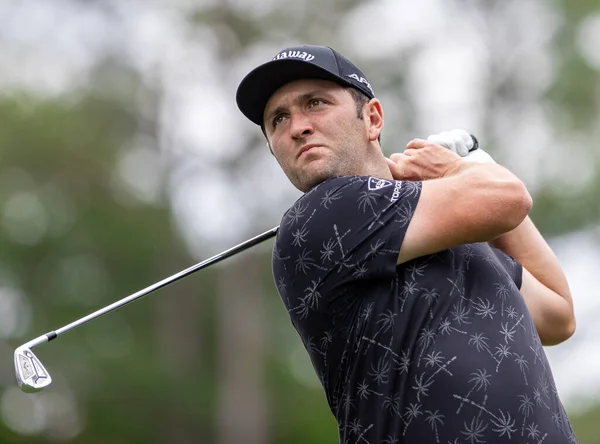 Charlotte Usa Maggio 2021 Jon Rahm Colpisce Drive Mentre Gioca — Foto Stock