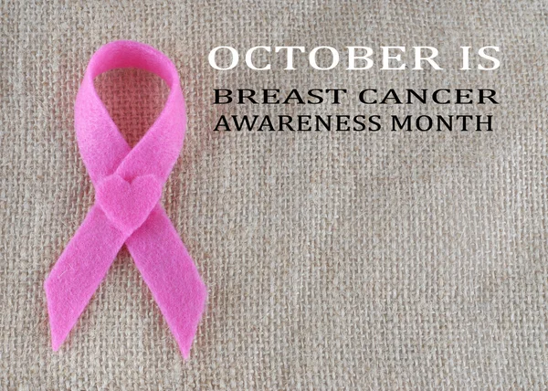 Câncer de mama conscientização mês outubro — Fotografia de Stock