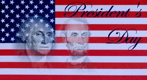 Red white and blue image for President's Day in the United States in February — Stock Photo, Image