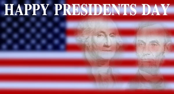 Red white and blue image for President's Day in the United States in February — Stock Photo, Image