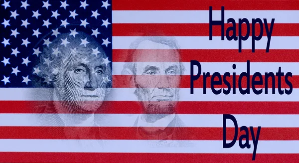 Kırmızı beyaz ve mavi görüntü için Başkan günü Şubat ayında Amerika Birleşik Devletleri