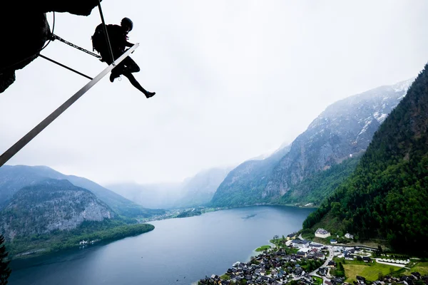 Adrenalin sport a hegyekben — Stock Fotó