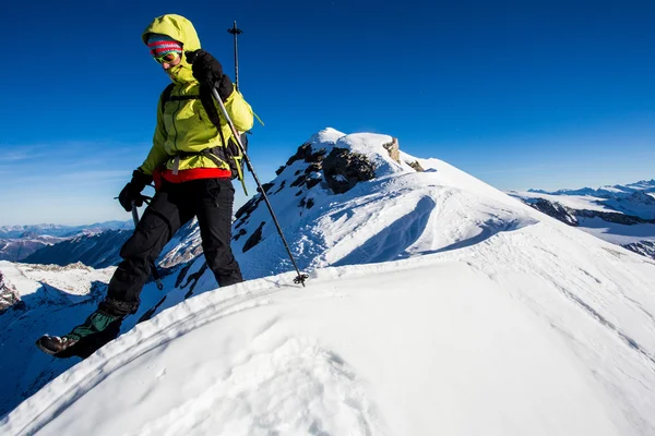 Escalada de invierno — Foto de Stock