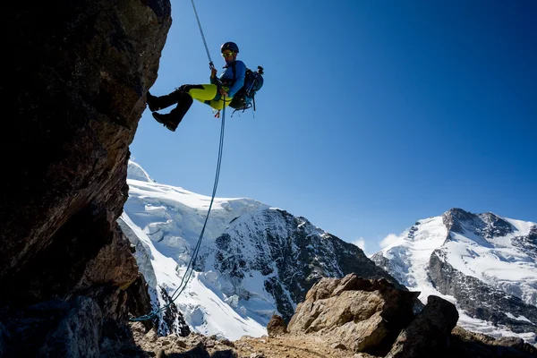 Abseiling — Stok fotoğraf