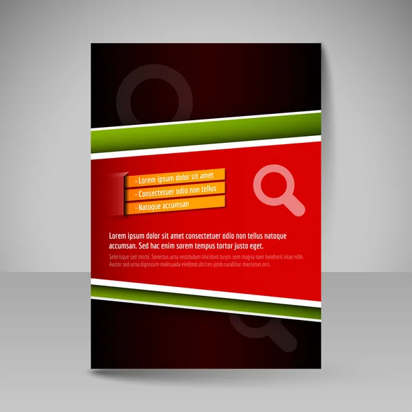 Flyer, magazine cover, brochure, template design for business pr — Stock Vector
