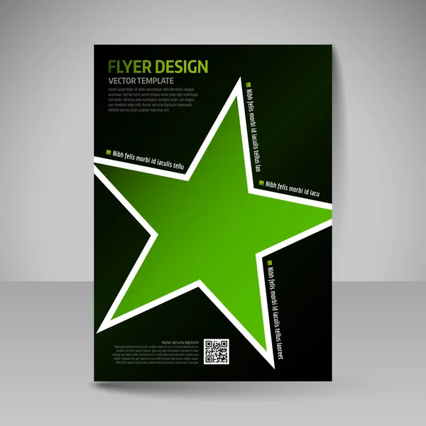 企业宣传册。可编辑 A4 海报设计封面的杂志 — 图库矢量图片