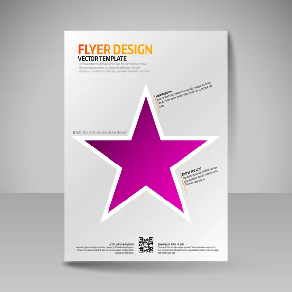 Zakelijke brochure. Bewerkbare A4 poster voor ontwerp cover van magazi — Stockvector