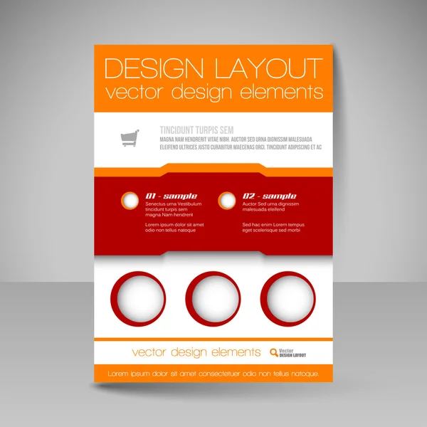 Modèle vectoriel modifiable de flyer pour brochure d'entreprise, présente — Image vectorielle