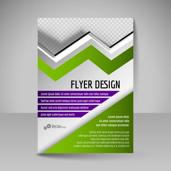 Editable A4 poster for design cover of magazine. Flyer template — Wektor stockowy