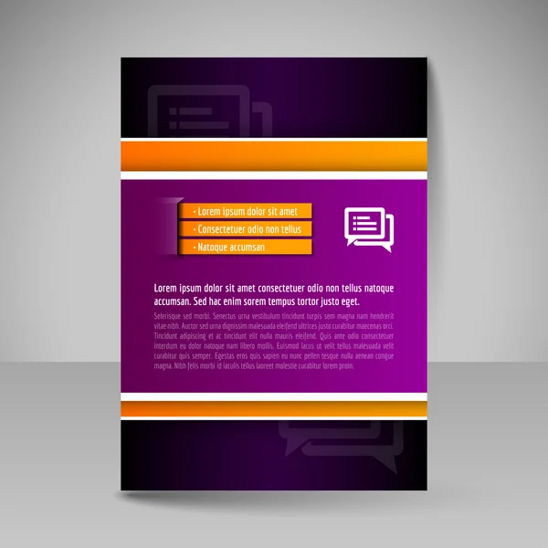 Sjabloon voor folder voor zakelijke brochures, presentaties, website — Stockvector