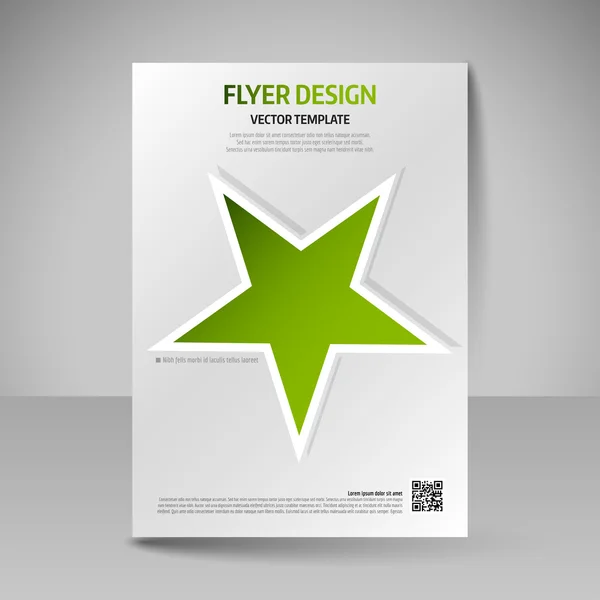 Folleto de negocios. Afiche A4 editable para portada de diseño de magazi — Vector de stock