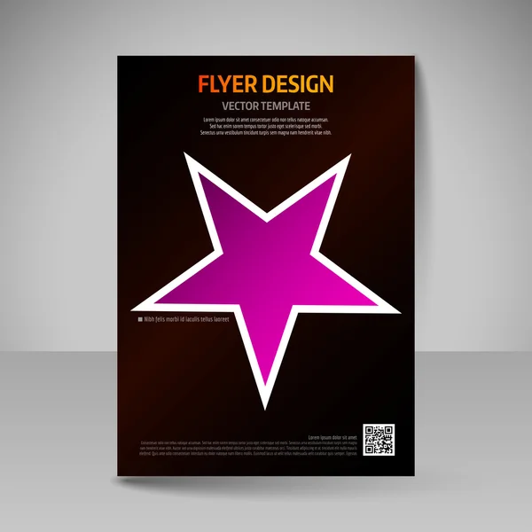 Folleto de negocios. Afiche A4 editable para portada de diseño de magazi — Vector de stock