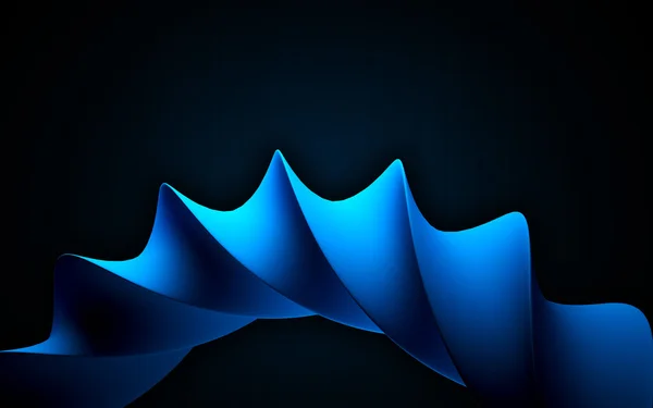 Abstract object as blue swirl curves looks like DNA. — Stock Photo, Image