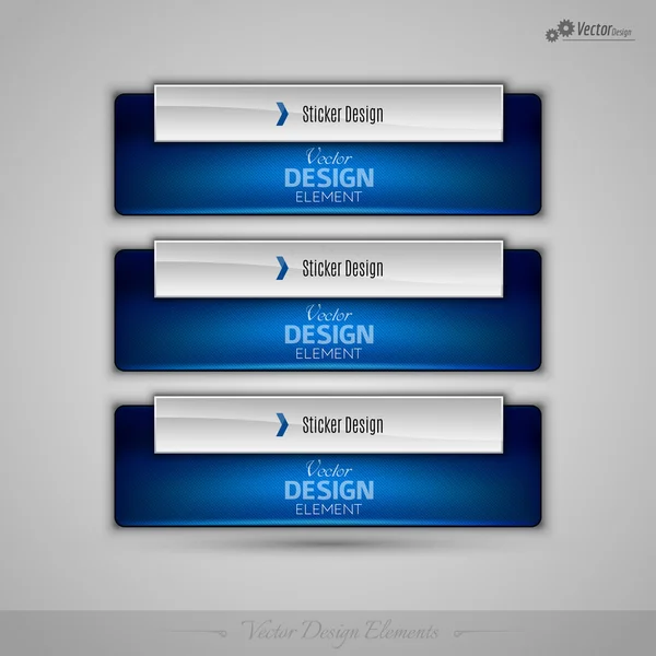 Banderas comerciales vectoriales elementos de diseño editables para infografía — Vector de stock