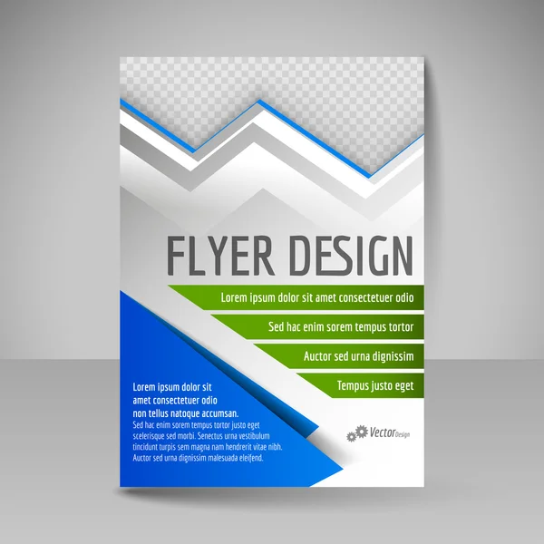 Editable vector template of flyer for business brochure, magazin — Stock Vector