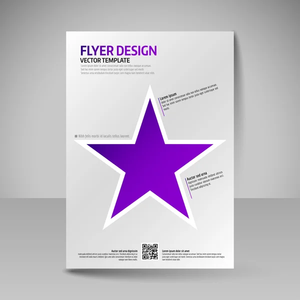 Zakelijke brochure. Bewerkbare A4 poster voor ontwerp cover van magazi — Stockvector