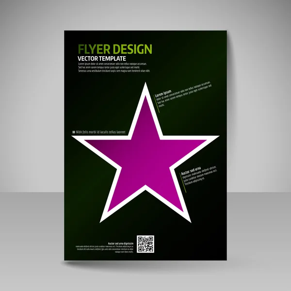 Folleto de negocios. Afiche A4 editable para portada de diseño de magazi — Vector de stock