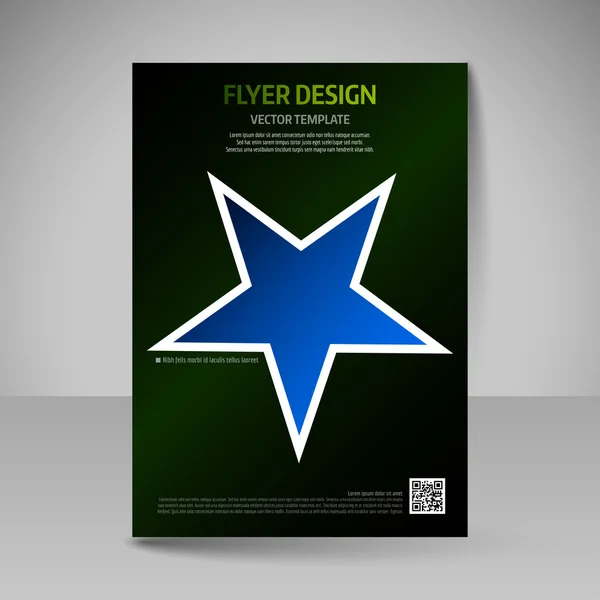 Företagsbroschyr. Redigerbara A4-affisch design omslaget till magazi — Stock vektor