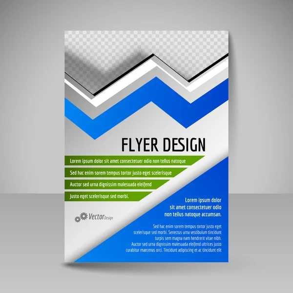 Editable A4 poster for design cover of magazine. Flyer template — Wektor stockowy