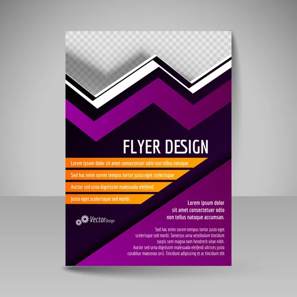 Editable A4 poster for design cover of magazine. Flyer template — Wektor stockowy
